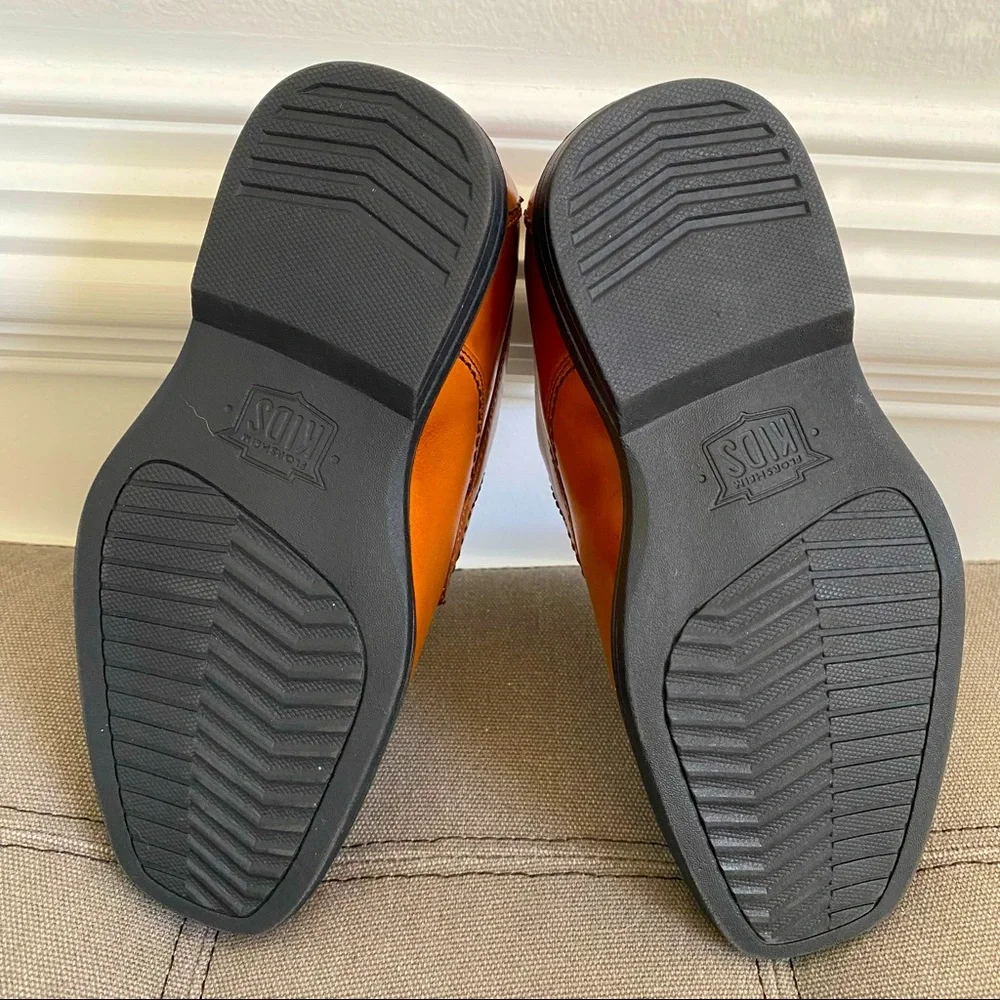 Florsheim Boy’s Leather Dress shoe Size 12.5 M NWOT Cognac, brand new